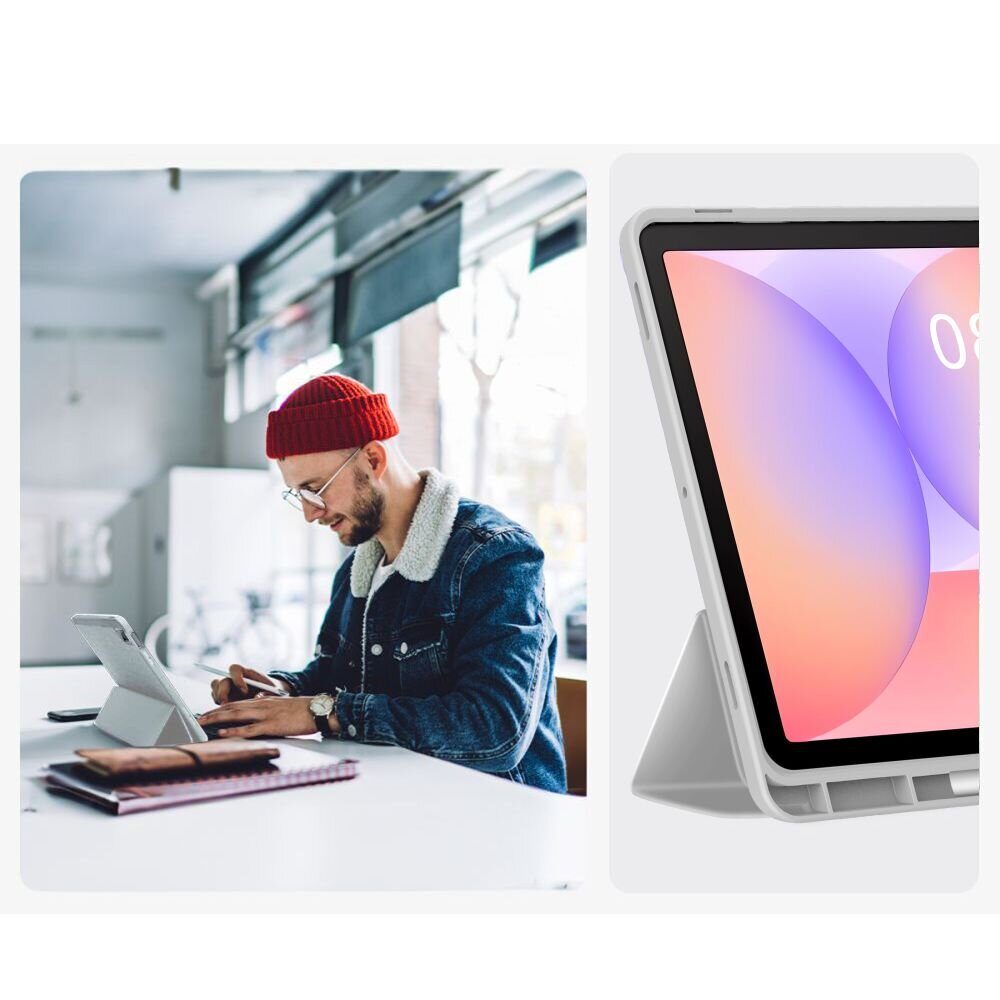 Tech-Protect SmartCase Pen Case for Samsung Galaxy Tab S9 11.0 / S9 FE / S10 FE / S10 Lite 10.9 X710 / X716B / X510 / X516B / X520 / X526 / X400 / X406B - Gray - imagine 8
