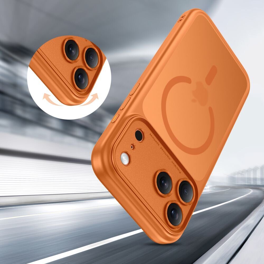 Tech-Protect Magpeak MagSafe CC Case for iPhone 17 Pro - Orange - imagine 6
