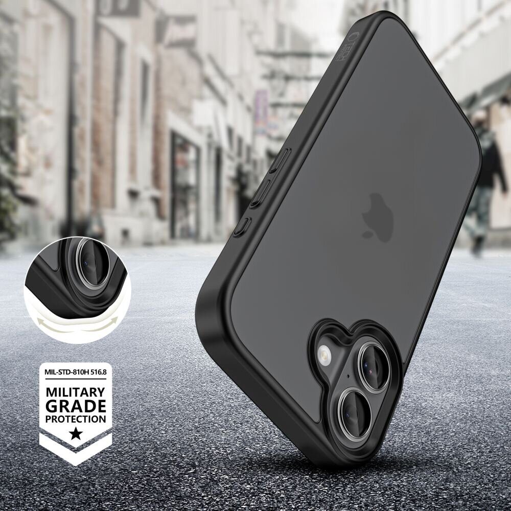Tech-Protect MagMat iPhone 17 Case - Matte Black - imagine 3