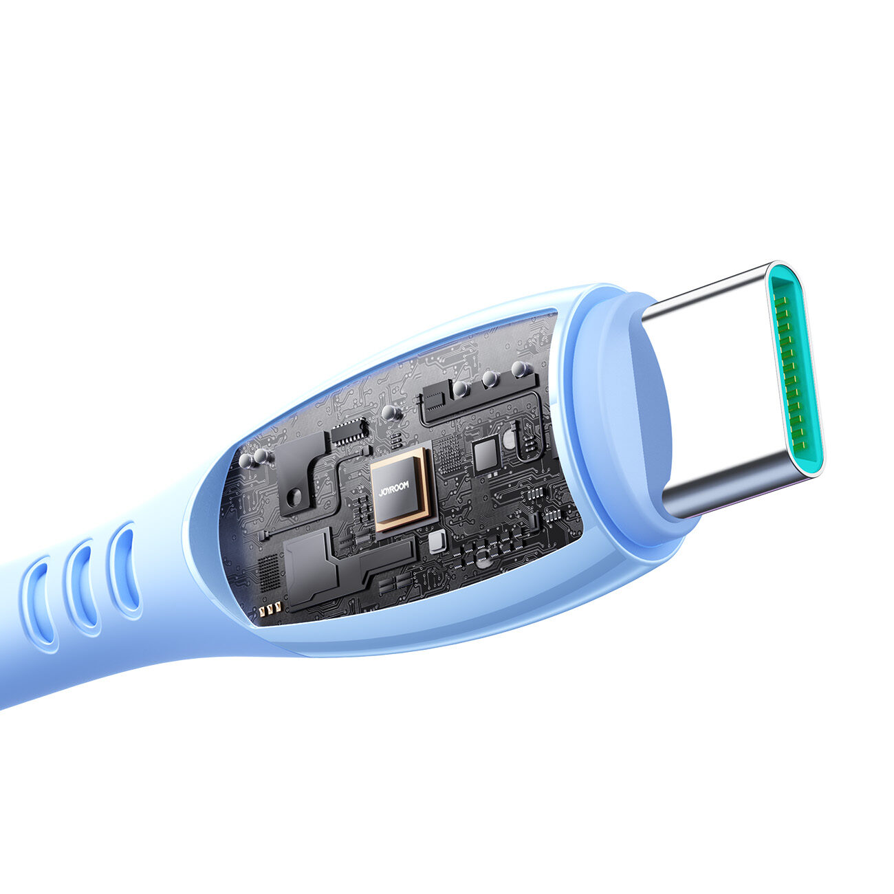 Joyroom S-A59 Vibrant Series 3A USB-A - USB-C cable 1.2m - blue - imagine 4