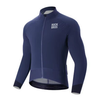 Rockbros YDWT014 Winter Fleece Double Layer Cycling Jacket Size L - Blue