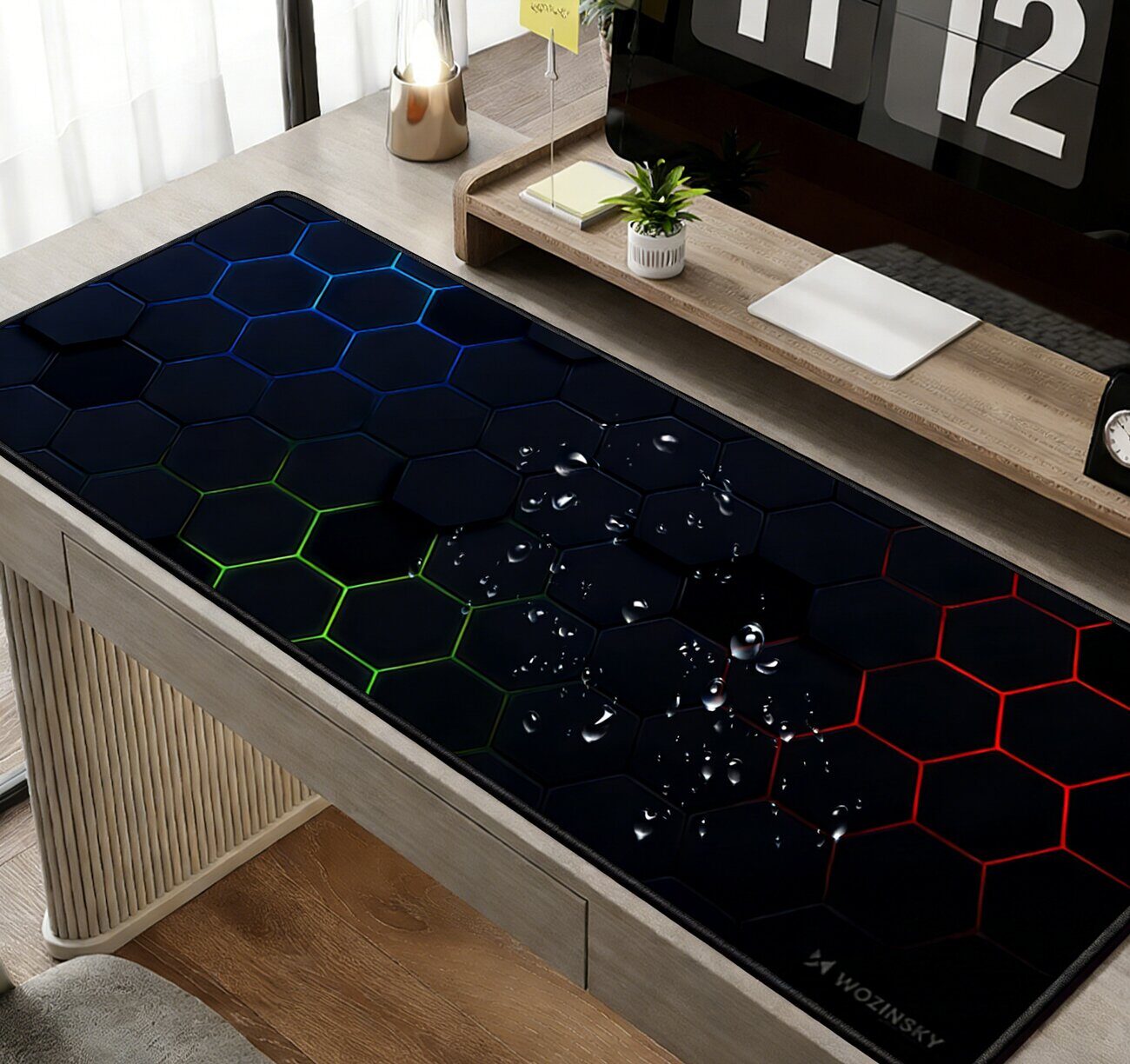 Wozinsky WPD-B800 Gaming Desk Pad 800x300mm Waterproof with Pattern - Black - imagine 6