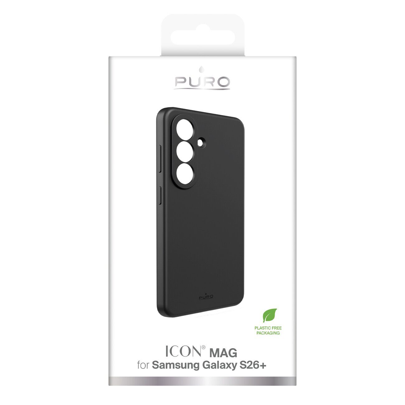 Puro ICON protective case for Samsung Galaxy S26 Plus silicone - black - imagine 2