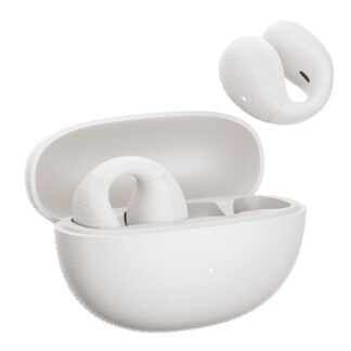 OWS QCY Crossky C10 Earphones with ENC Clip IPX5 Bluetooth 5.4 - White
