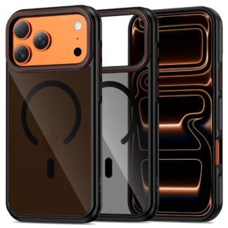 Tech-Protect MagHybrid MagSafe Case for iPhone 17 Pro Max - Black and Red