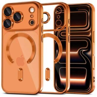 Tech-Protect MagFlex MagSafe Case for iPhone 17 Pro - Transparent Orange