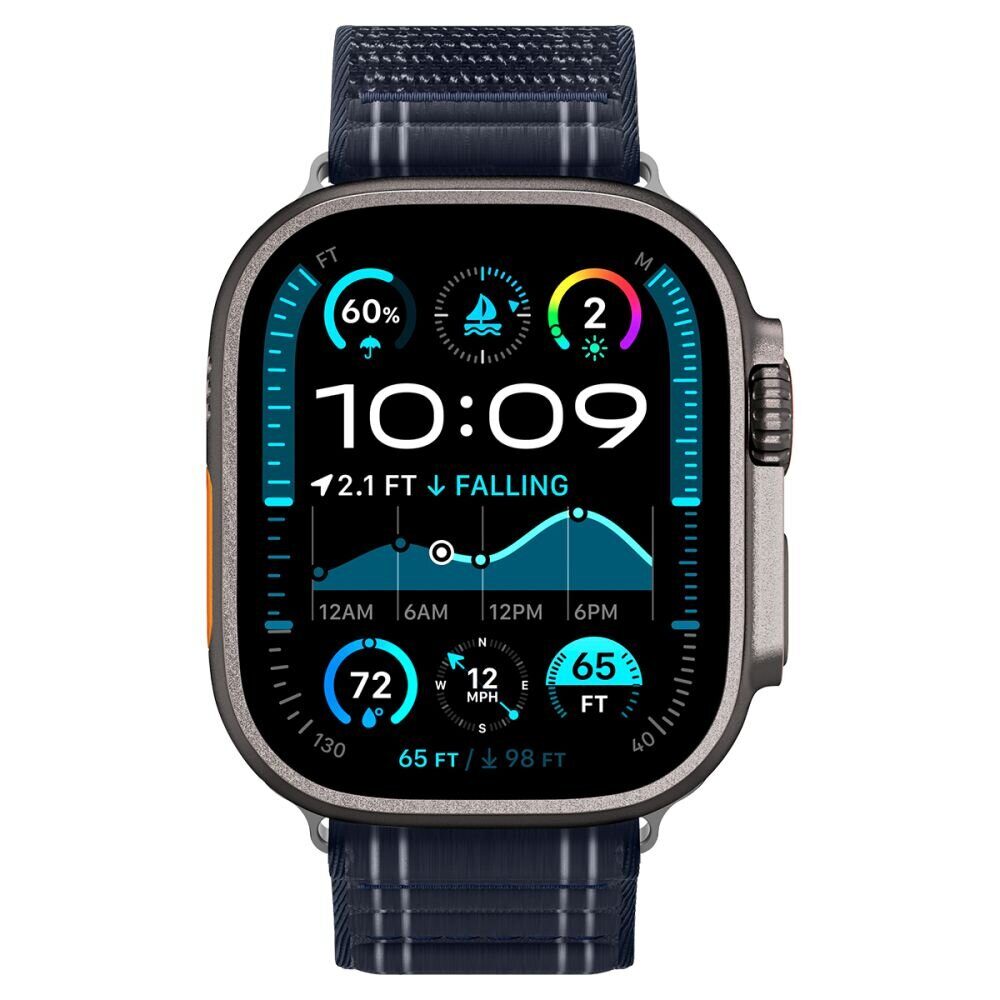 Spigen WBF0 Strap for Apple Watch 44 / 45 / 46 / 49 mm - Navy Blue - imagine 2