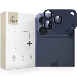 Tech-Protect Camfull Fit+ Camera Lens Glass for iPhone 17 Pro Max - Navy Blue