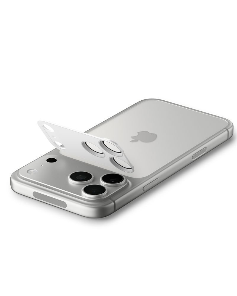 Spigen Optik Pro XL Camera Lens Glass for iPhone 17 Pro Max - Silver - imagine 4