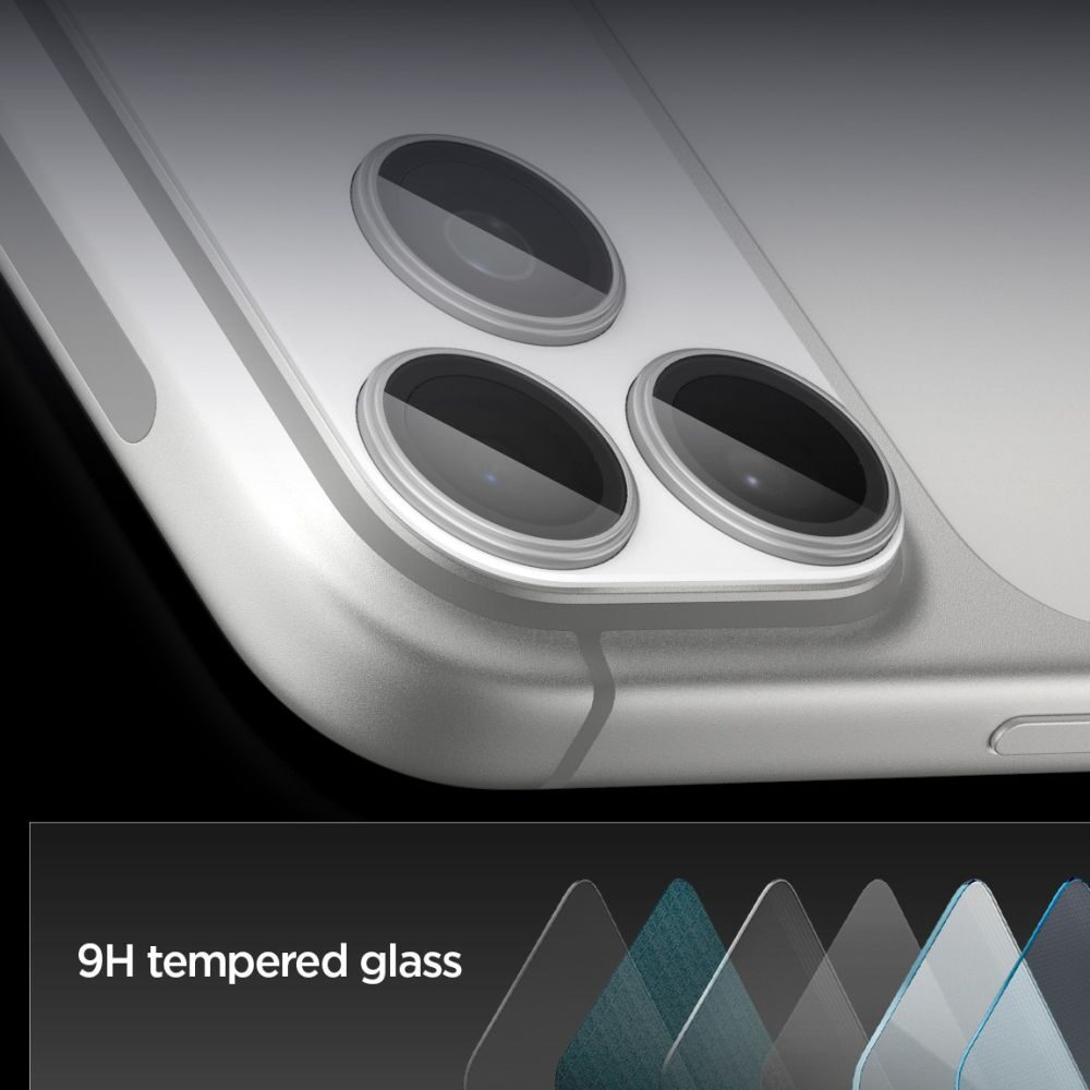 Spigen Optik Pro XL Camera Lens Glass for iPhone 17 Pro Max - Silver - imagine 7