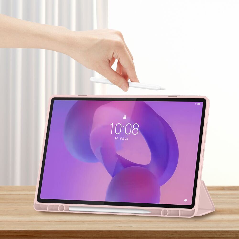 TechProtect SmartCase Pen Case for Lenovo Idea Tab Plus 12.1 TB-361 - Pink - imagine 6