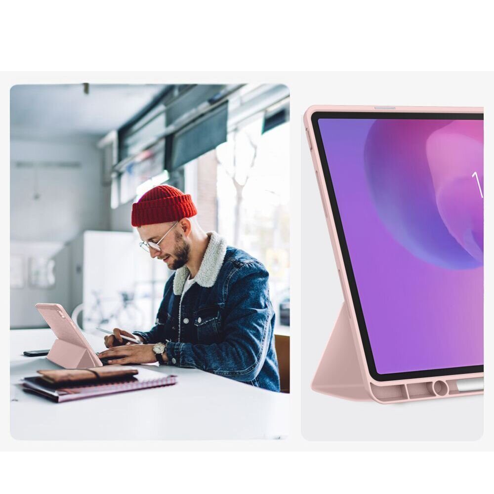 TechProtect SmartCase Pen Case for Lenovo Idea Tab Plus 12.1 TB-361 - Pink - imagine 8