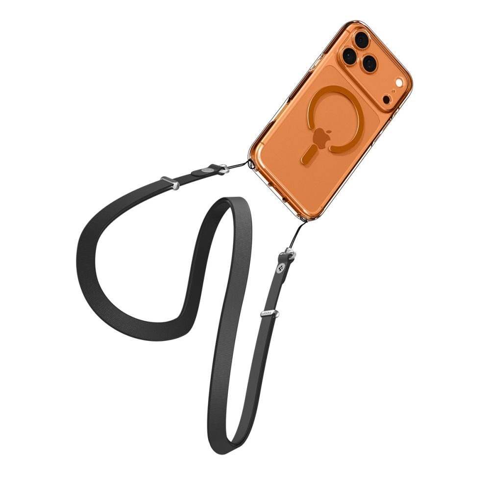 Spigen Ultra Hybrid MagSafe Case for iPhone 17 Pro Max - Clear Orange - imagine 8