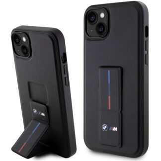 BMW Grip Stand Hot Stamp Case for iPhone 14 Plus / 15 Plus - Black