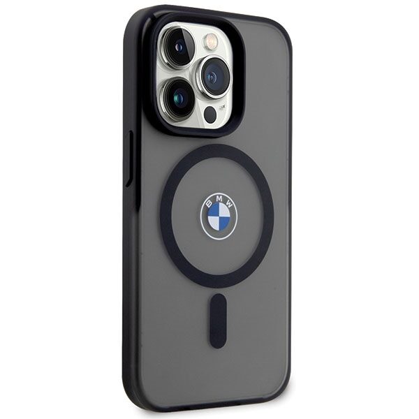 BMW Signature MagSafe Case for iPhone 14 Pro Max - Black - imagine 4