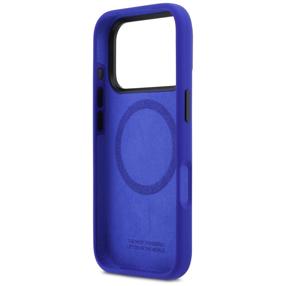 BMW M Silicon Vertical Logo MagSafe Case for iPhone 17 Pro - Navy Blue - imagine 7