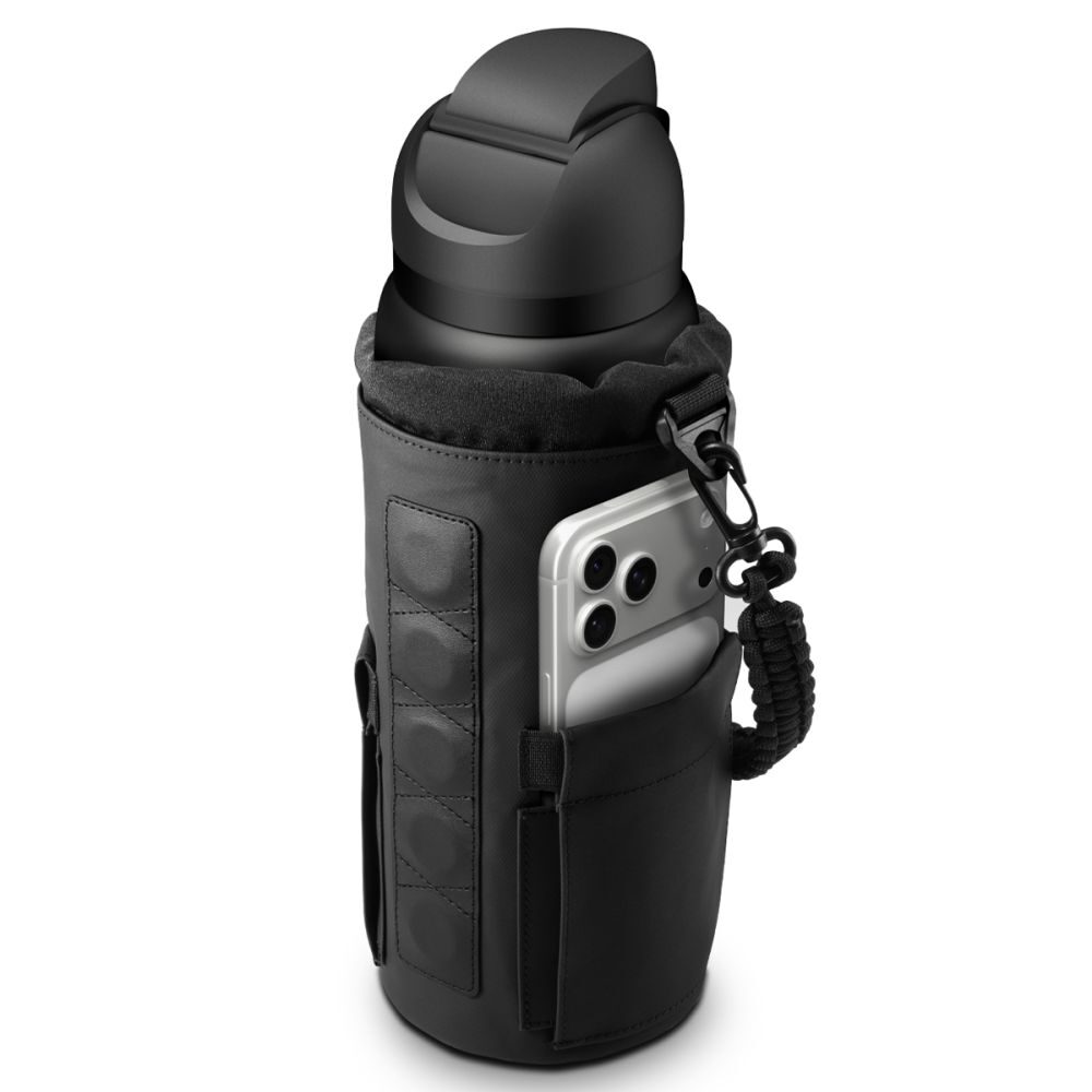 Spigen Tumbler Holder Bag Magnetic for Water Bottle, Phone, Keys - Black - imagine 7