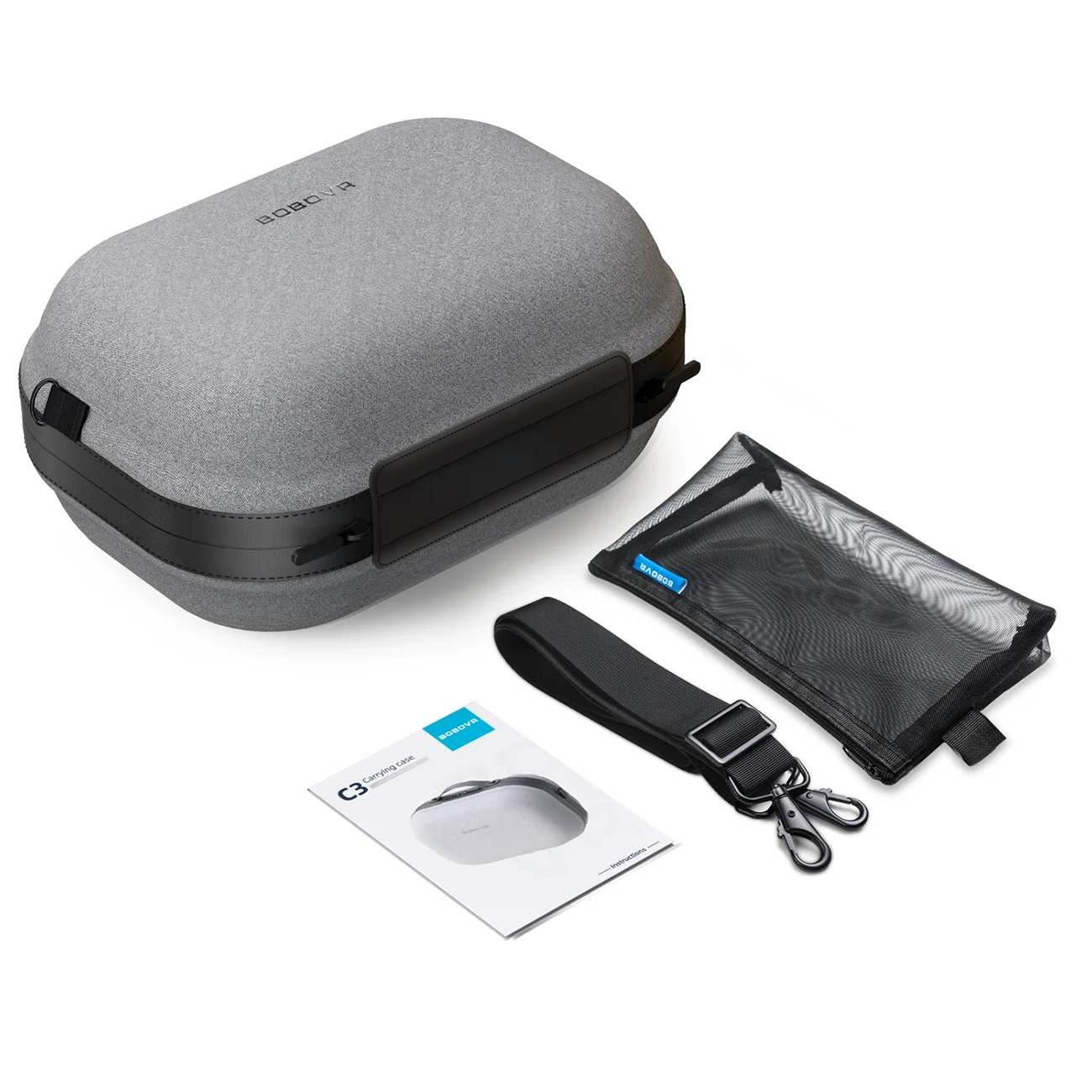 BoboVR C3 Carrying Case for Meta Quest 3 and 3S - Gray - imagine 2