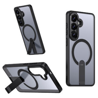 Hybrid Armor X Case for Samsung Galaxy A36 / A37 with Stand Compatible with MagSafe - Black
