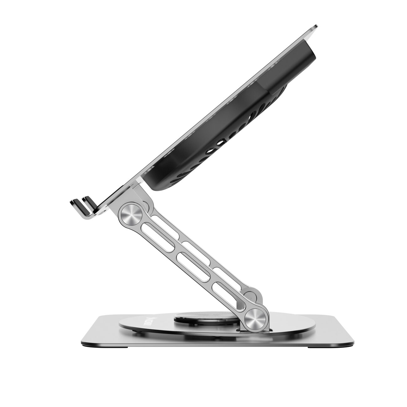 Wozinsky WDCX-X16-AS CoolBase RGB 360° cooling stand for laptop and tablet - silver - imagine 4