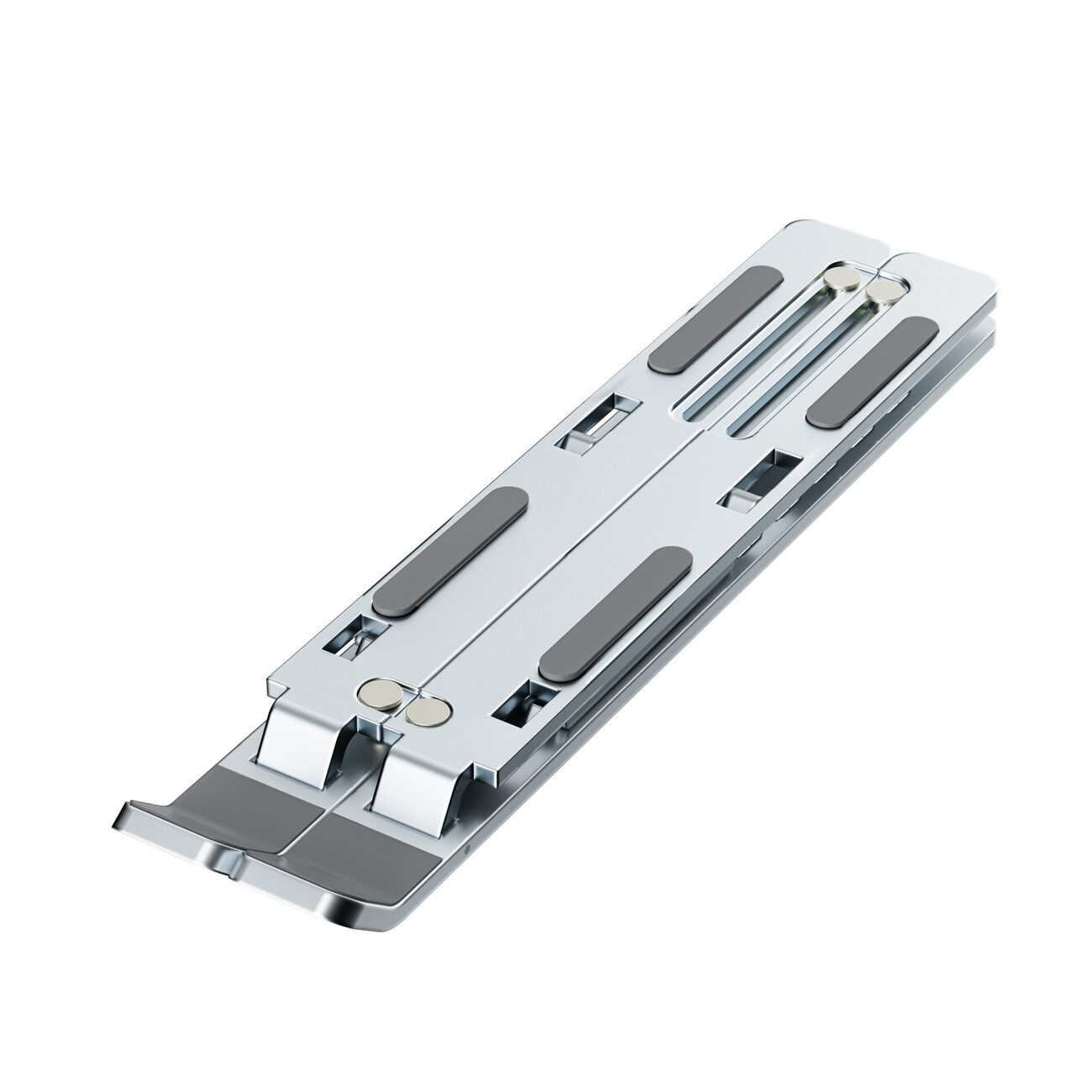 Wozinsky WDCX-X8S Foldable Adjustable Laptop Stand - Silver - imagine 2