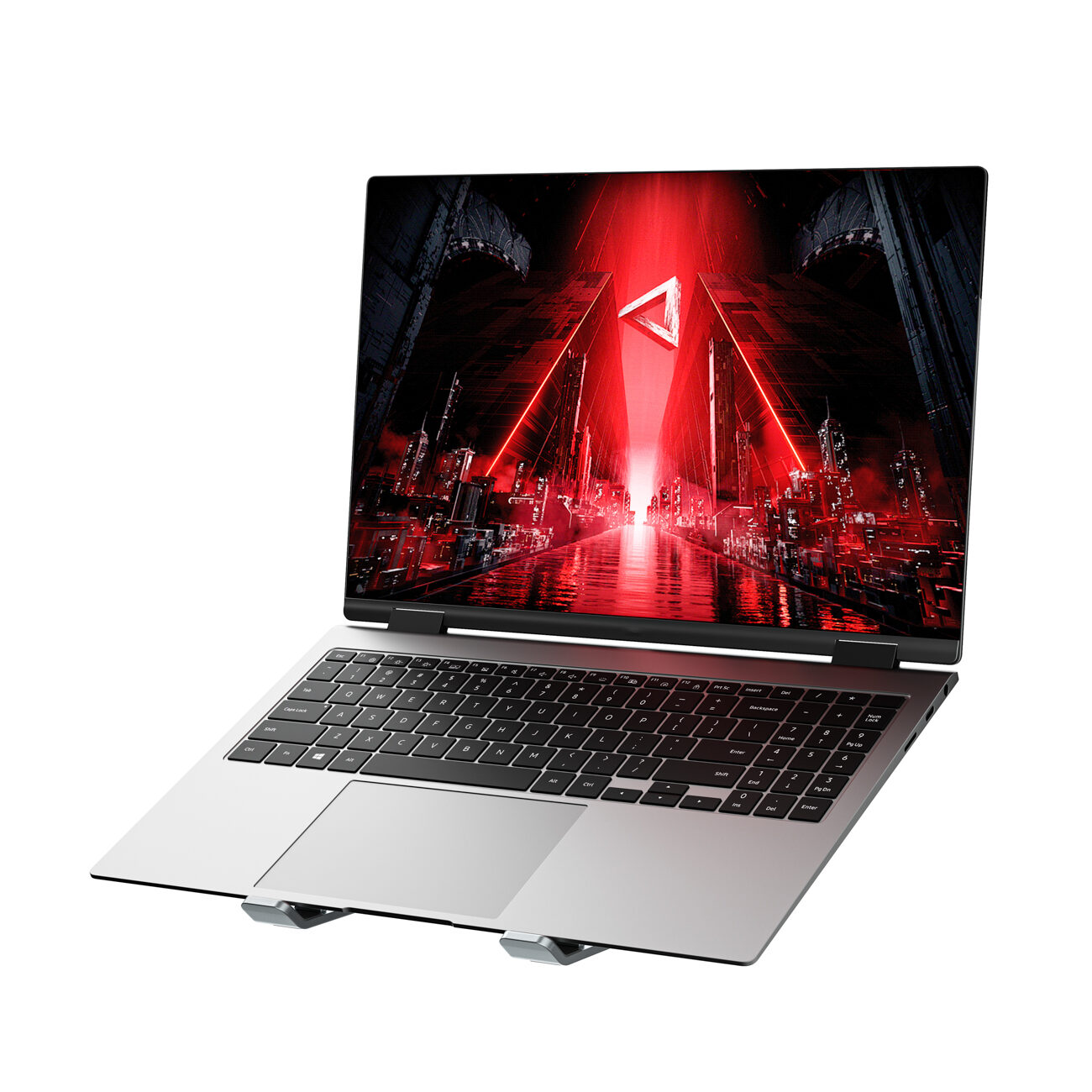 Wozinsky WDCX-X8S Foldable Adjustable Laptop Stand - Silver - imagine 3