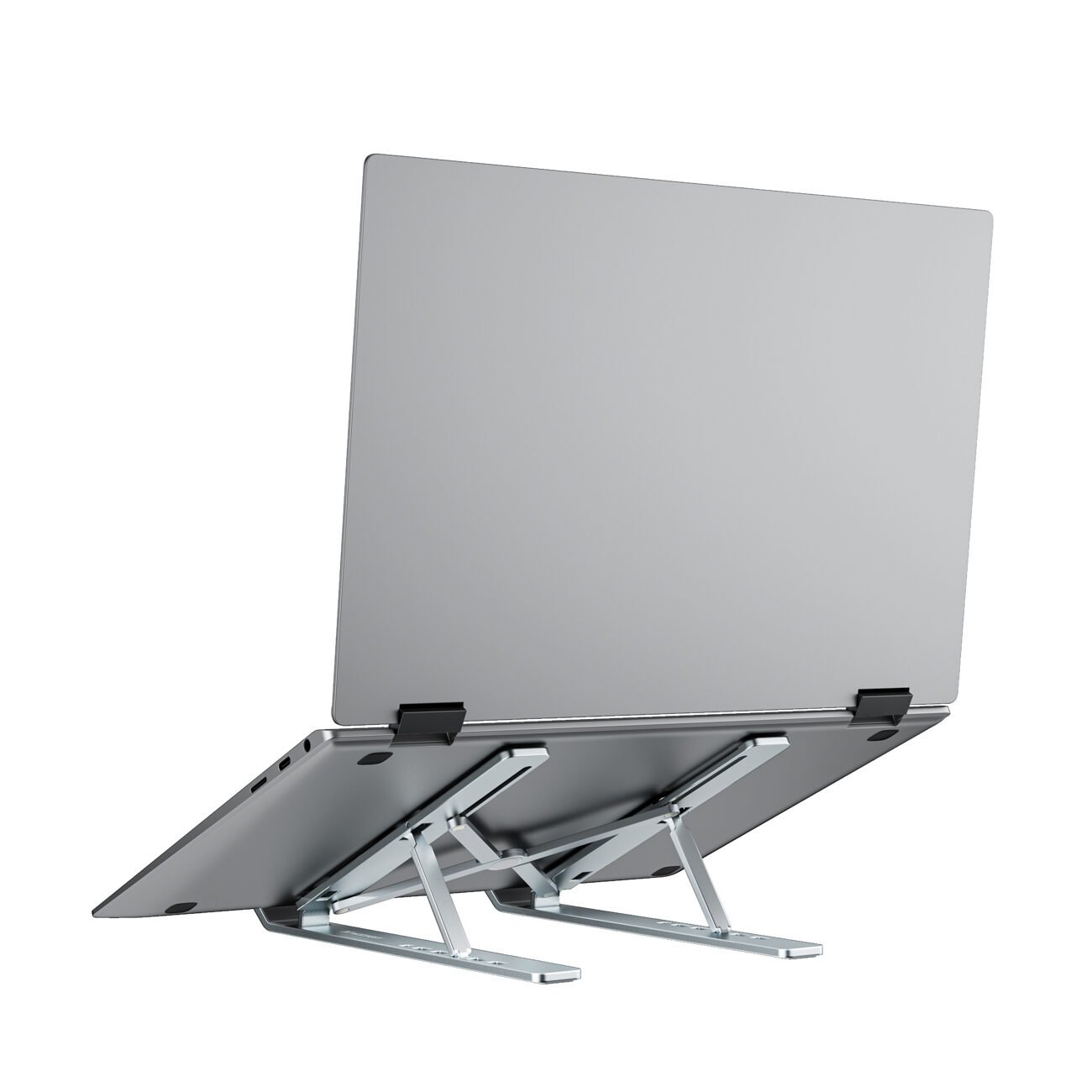 Wozinsky WDCX-X8S Foldable Adjustable Laptop Stand - Silver - imagine 4