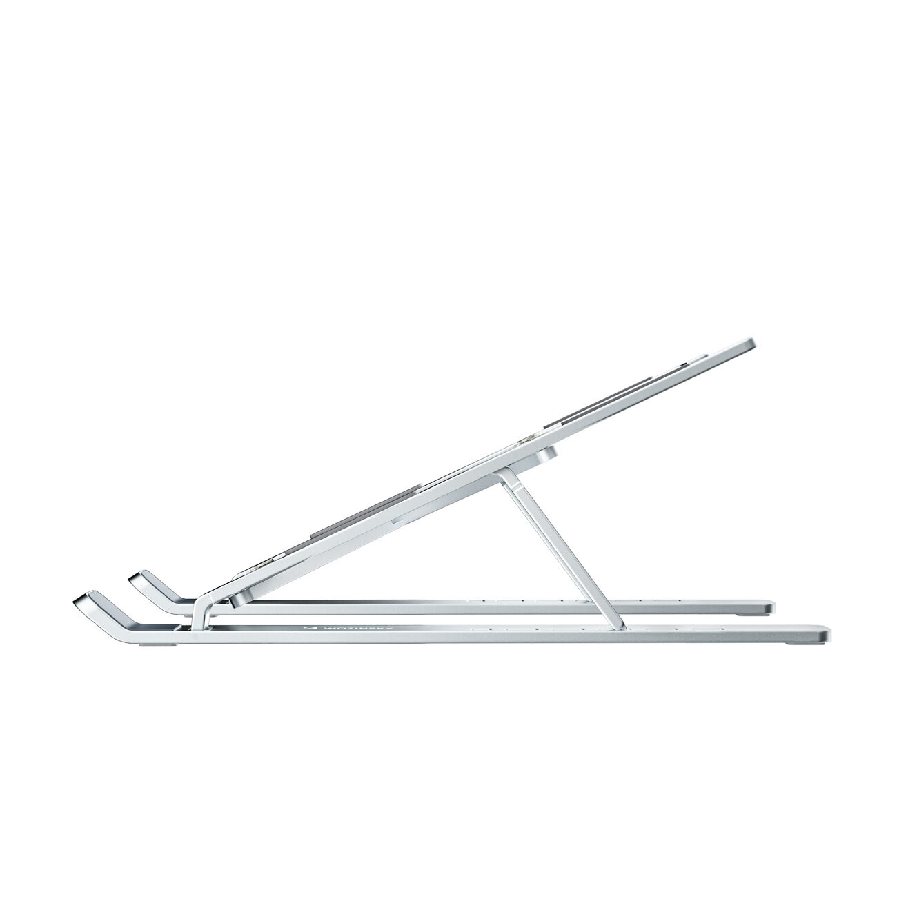 Wozinsky WDCX-X8S Foldable Adjustable Laptop Stand - Silver - imagine 5