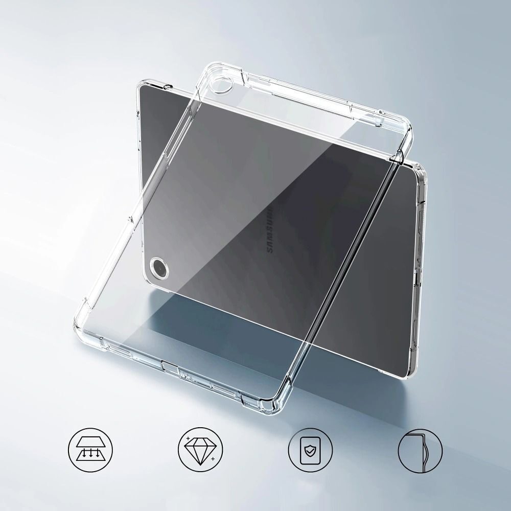 Tech-Protect FlexAir Case for Samsung Galaxy Tab A9 / A11 - Transparent - imagine 3