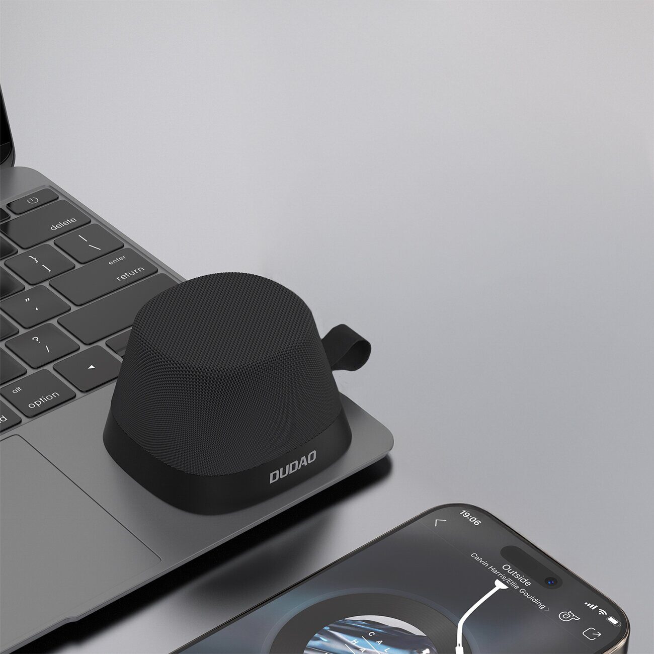 Dudao Y20 Wireless Speaker with Magnetic Mount Bluetooth 5.3 - Black - imagine 6