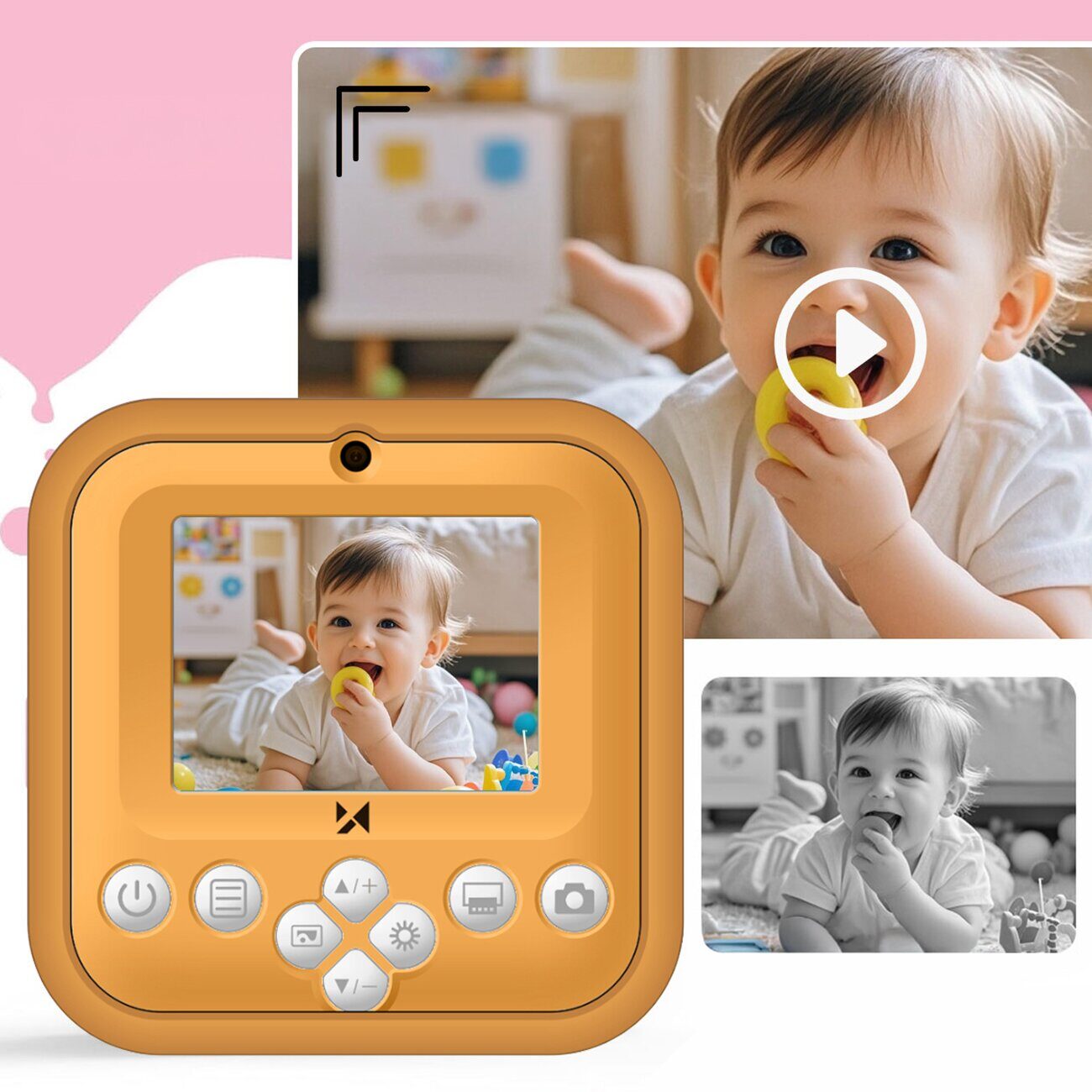 Wozinsky WDT-05 Thermal Printer Camera for Kids - Orange - imagine 10