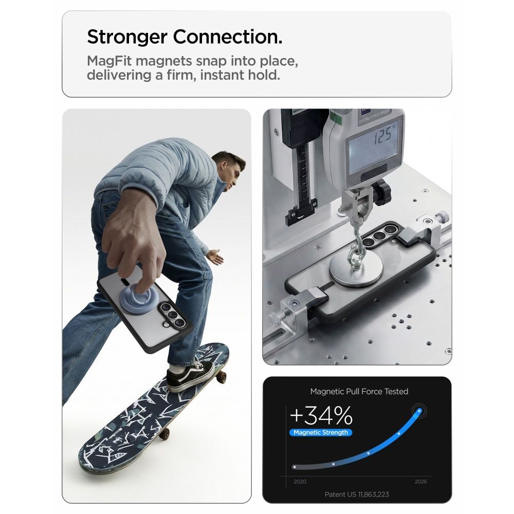 Spigen Ultra Hybrid Mag MagSafe Case for Samsung Galaxy S26+ - Clear Black - imagine 9