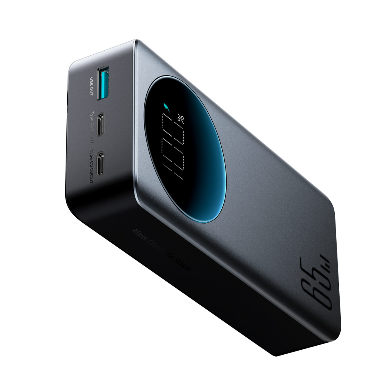 Joyroom JR-PBF05 Pro 30000mAh 65W Powerbank with Digital Display 2x USB-C 1x USB-A - Black - imagine 3