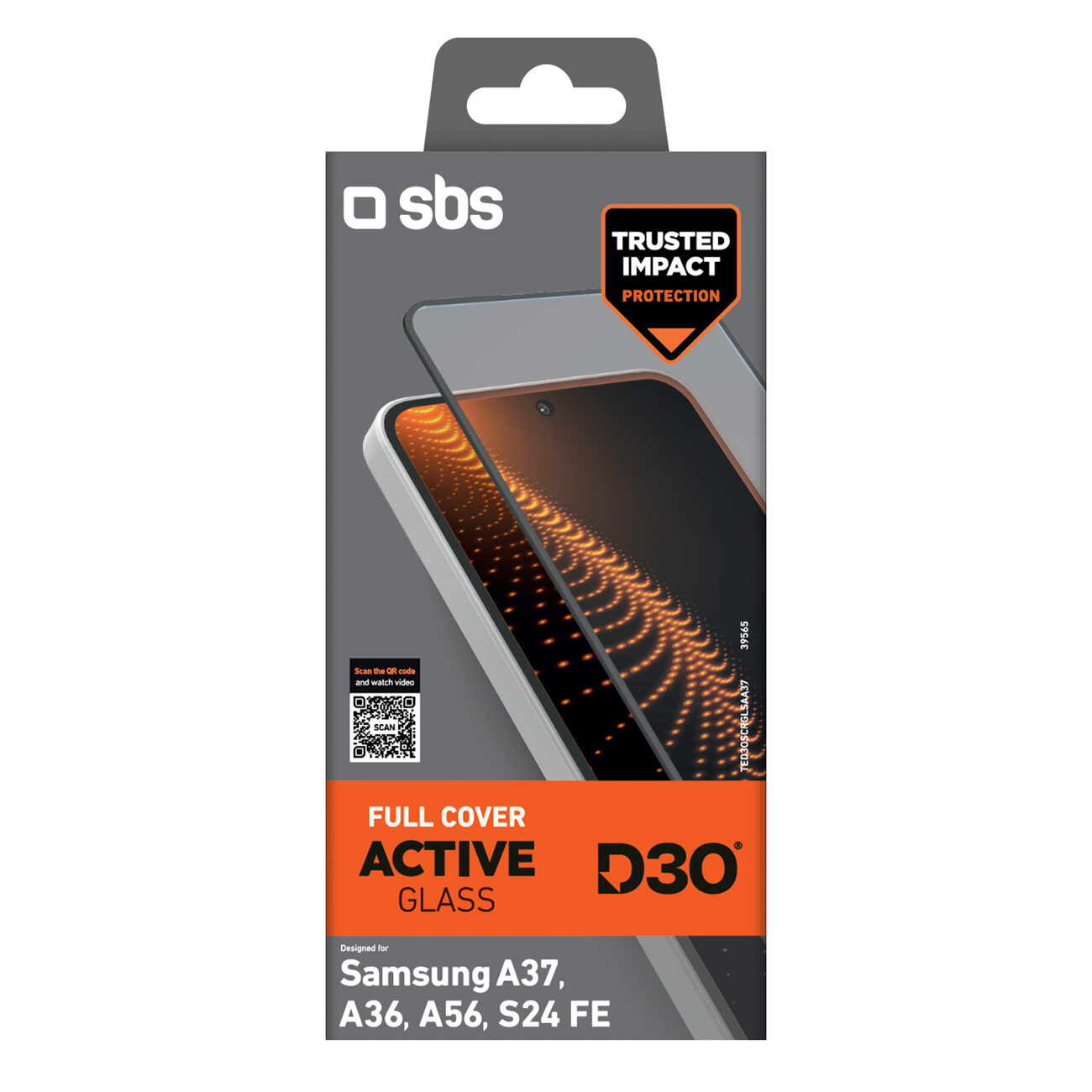 SBS D3O Tempered Glass for Samsung Galaxy A37 - imagine 2