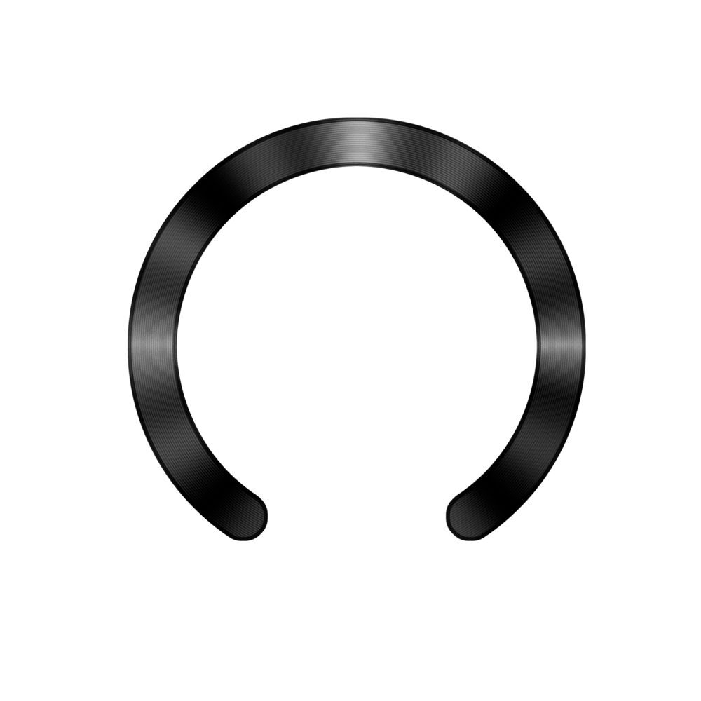 Tech-Protect MMP-210 MagSafe 2-Pack Magnetic Ring - Orange / Black - imagine 3