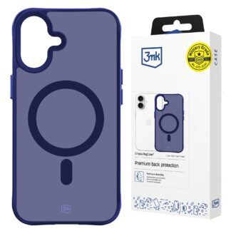 3mk Smoke MagCase for iPhone 16 - Blue-Translucent