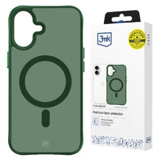 3mk Smoke MagCase for iPhone 16 - Green-Translucent