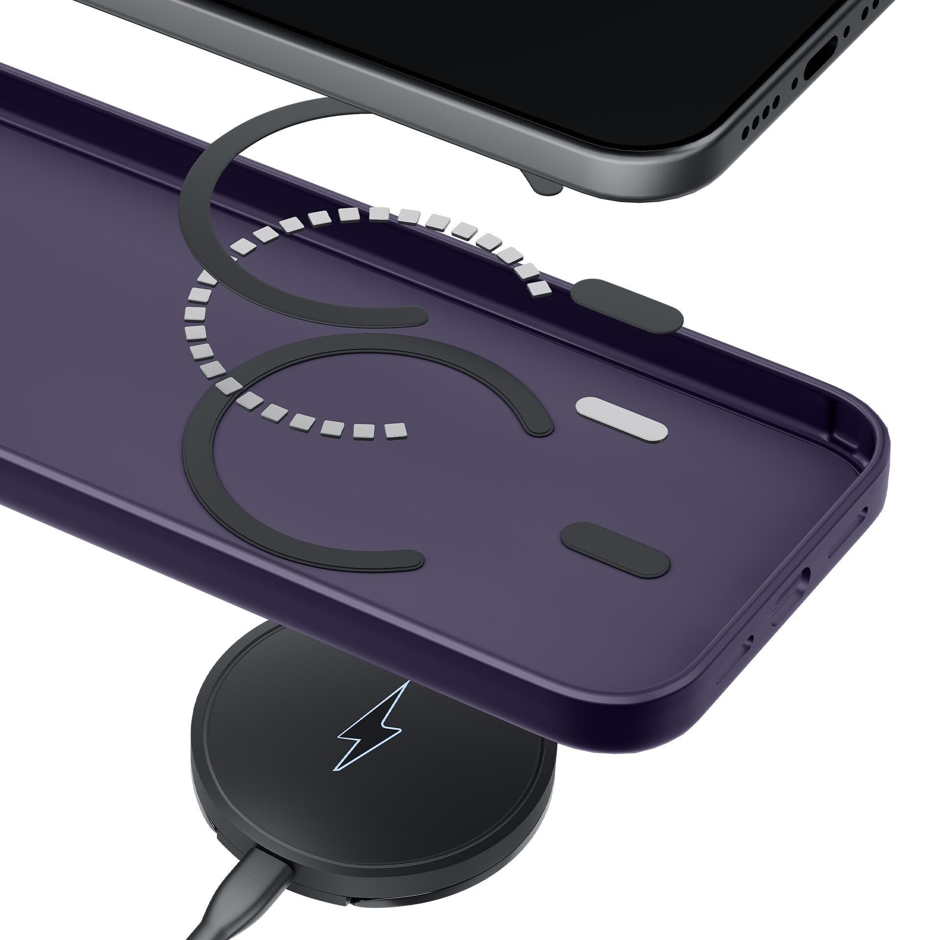 3mk Smoke MagCase for iPhone 17 Pro Max - Purple-Translucent - imagine 4