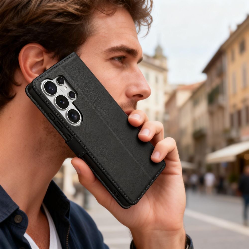 Tech-Protect Wallet Case for Samsung Galaxy S26 Ultra - Black - imagine 8