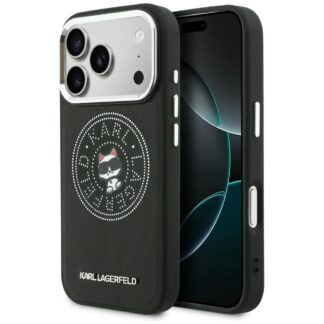 Karl Lagerfeld Point & Choupette Sketch MagSafe Case for iPhone 17 Pro - Black