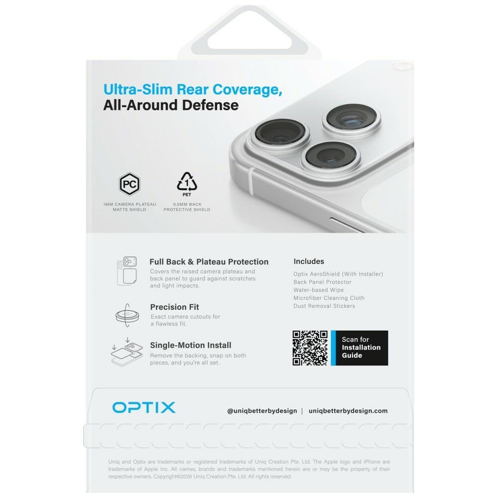 Uniq Optix Aeroshield+ Camera Module Protector for iPhone 17 Pro Max - imagine 8
