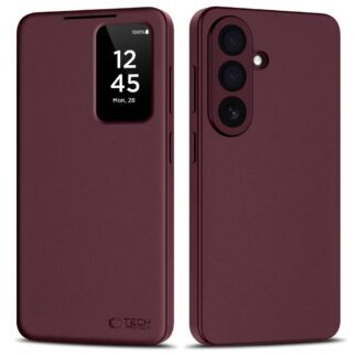 Tech-Protect Wallet Case for Samsung Galaxy S26+ - Burgundy
