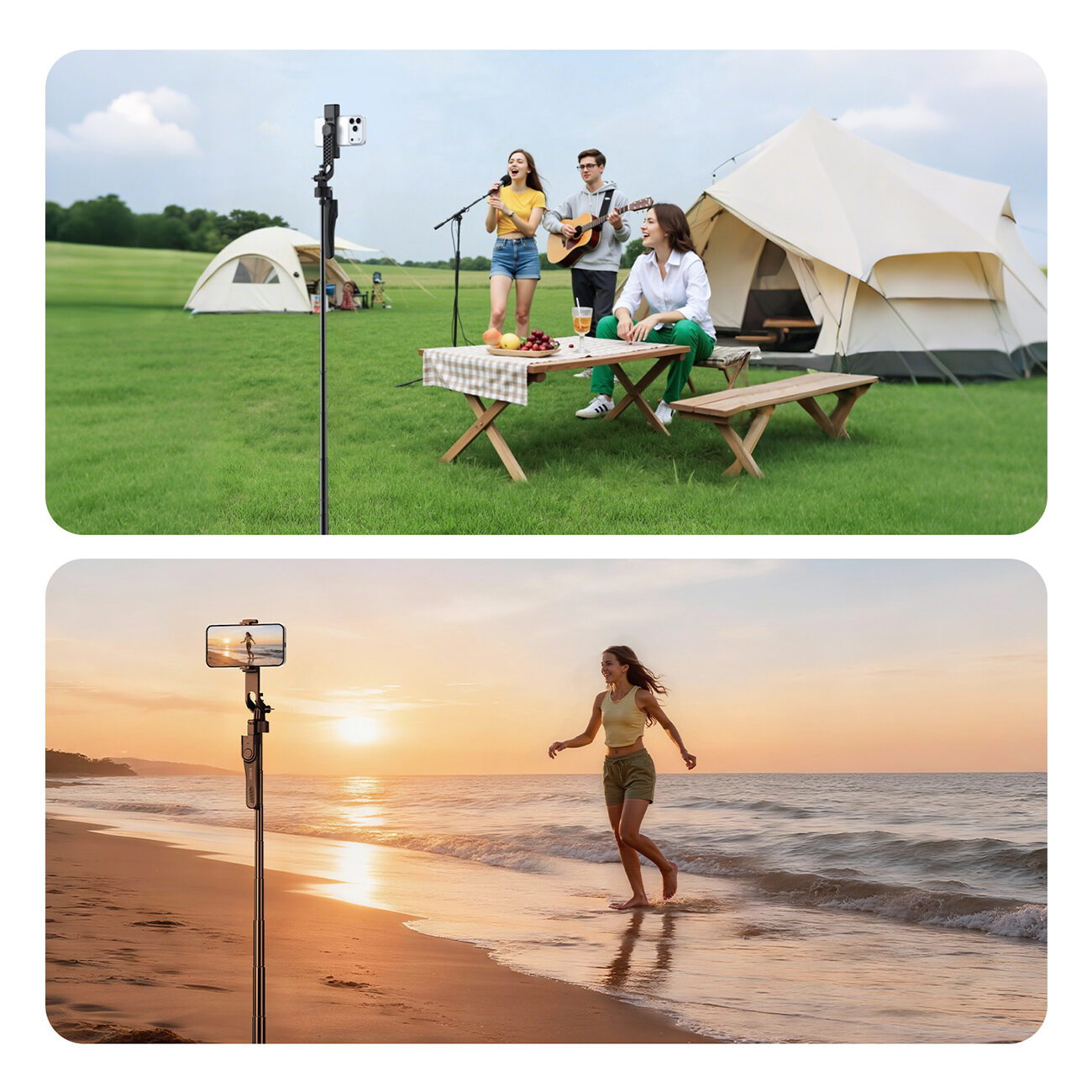 Selfie stick Orico SPM175 tripod 1/4" for phone camera with 360 degree rotation Bluetooth 5.2 - black - imagine 9
