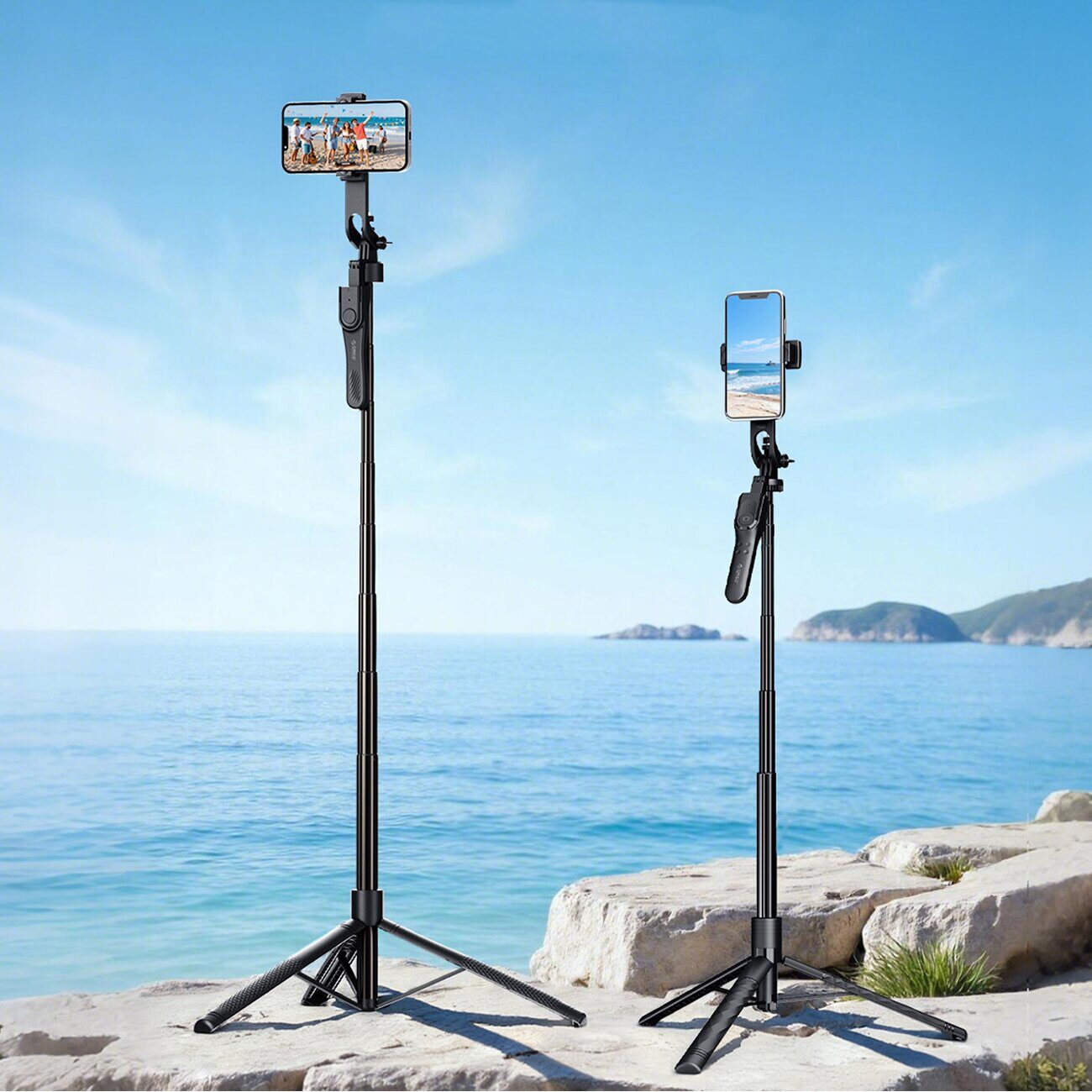 Selfie stick Orico SPM215 tripod 1/4" for phone camera with 360-degree rotation Bluetooth 5.2 - black - imagine 3