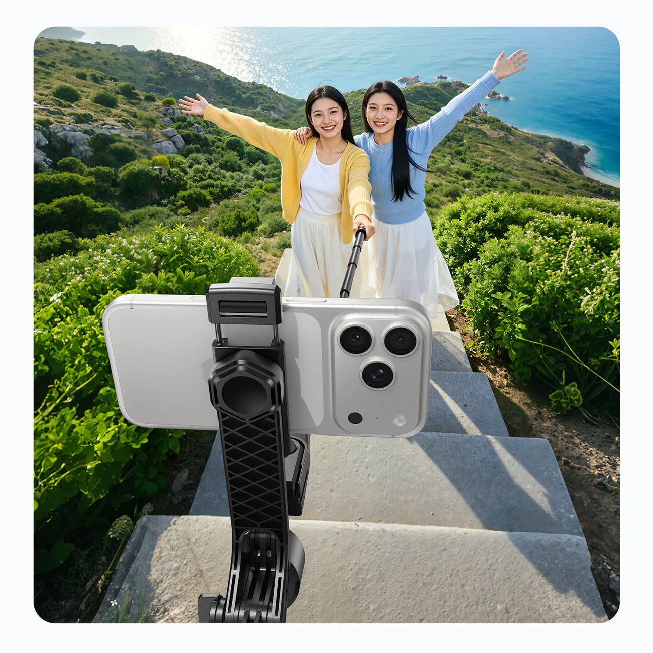Selfie stick Orico SPN185 1/4" tripod for phone camera with 360 degree rotation Bluetooth 5.2 - black - imagine 8