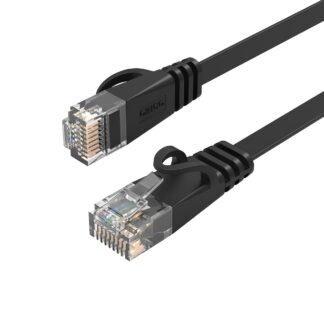 Orico PUG-C6B CAT6 1000Mbps RJ45 Ethernet Network Cable, Internet LAN Flat, 1m - Black