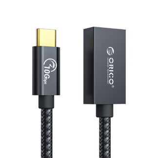 Orico CAF31 USB-C - USB-A 3.1 Gen 2 10Gbps 1m OTG adapter - black
