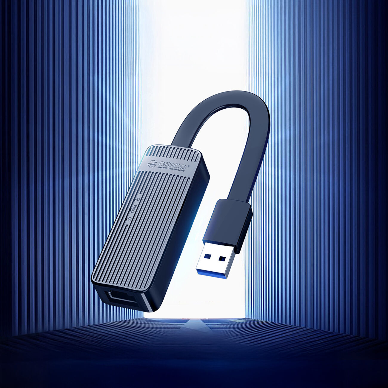 Orico UTK-U3 USB-A 3.0 to RJ45 Gigabit Ethernet 1 Gbps Network Adapter - Black - imagine 6
