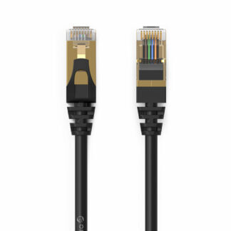 Orico PUG-C7 CAT7 10Gbps RJ45 Ethernet Network Cable Internet LAN Round 1m - Black