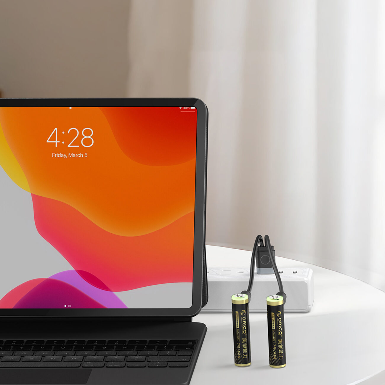 Orico Ener-G EG7C lithium battery 1.5V 500mWh AAA USB-C rechargeable battery 4 pcs. - imagine 5